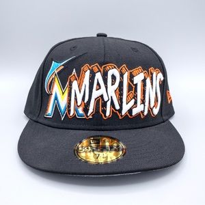 ‼️SOLD‼️ Miami Marlins 59Fifty New Era True Fitted Baseball Hat, Size 7 1/4”
